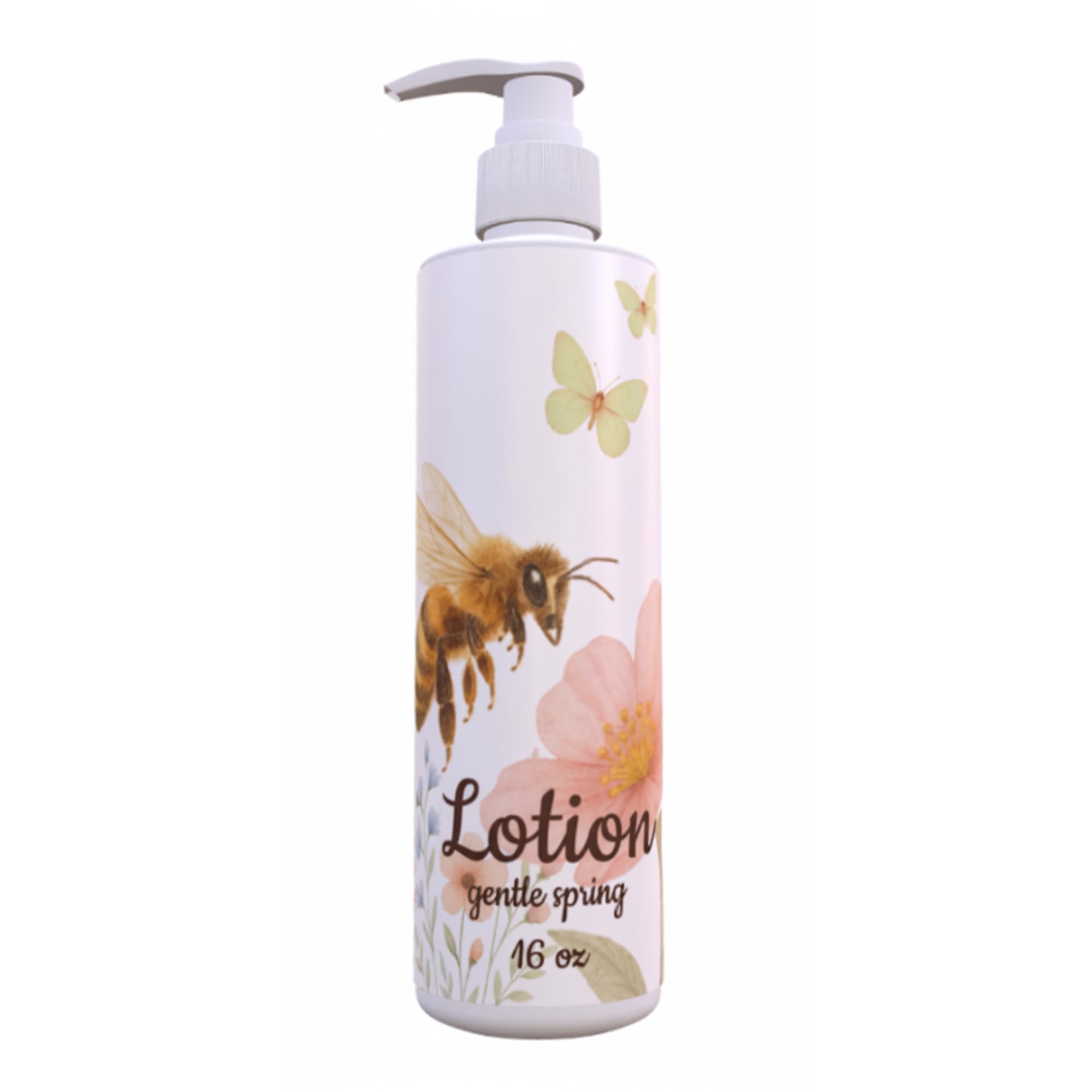 Honey Bee Lotion Spring Design Fresh Green Tea Lemon Scent 12 Pack 16 oz Pump Cute Bee Bathroom