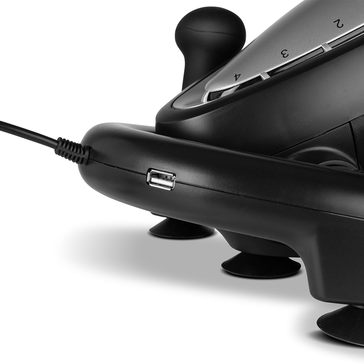KROM K-Driver – Volante da corsa con pedali e vibrazioni, compatibile con PC, PS3, PS4 e Xbox One, con leva del cambio, levette e 12 pulsanti, connessione USB per giochi di guida