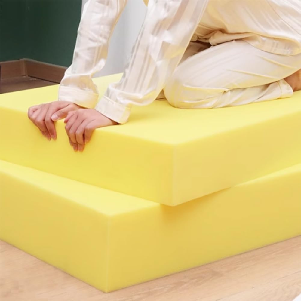 Yuly Rembourrage en Mousse 35D Haute Densité,Mousse d'Ameublement de Rechange Coussin de Canapé,Chaises,Chaises,Découpe à n'importe Quelle Taille,Personnalisable (12cm-60x60cm)