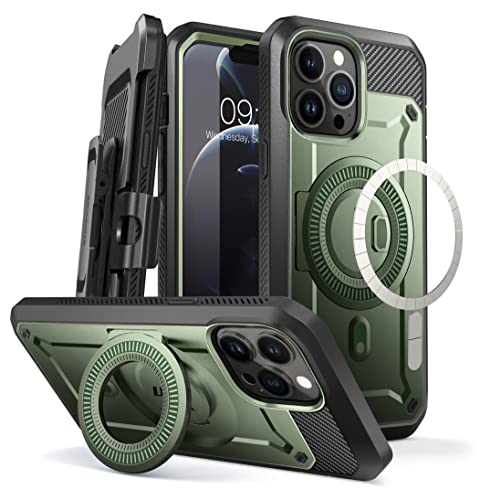SUPCASE Unicorn Beetle Pro マグケース iPhone 13 Pro Max6.7インチ用 MagSafeフルボディ頑丈なベルトクリップケース スクリーンプロテクター&キックスタンド内蔵
