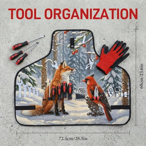 Delantal de trabajo Snow Fox con 8 bolsillos y diseño ajustable miniatura 2