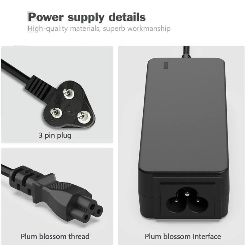 Image of RASHRI 15volt 3amp Adapter, Power Supply, Power Adapter, SMPS for All Electronics Devices & Gadgets (Input: 220V-100Hz 100mA Output 15v 3amp) Black.