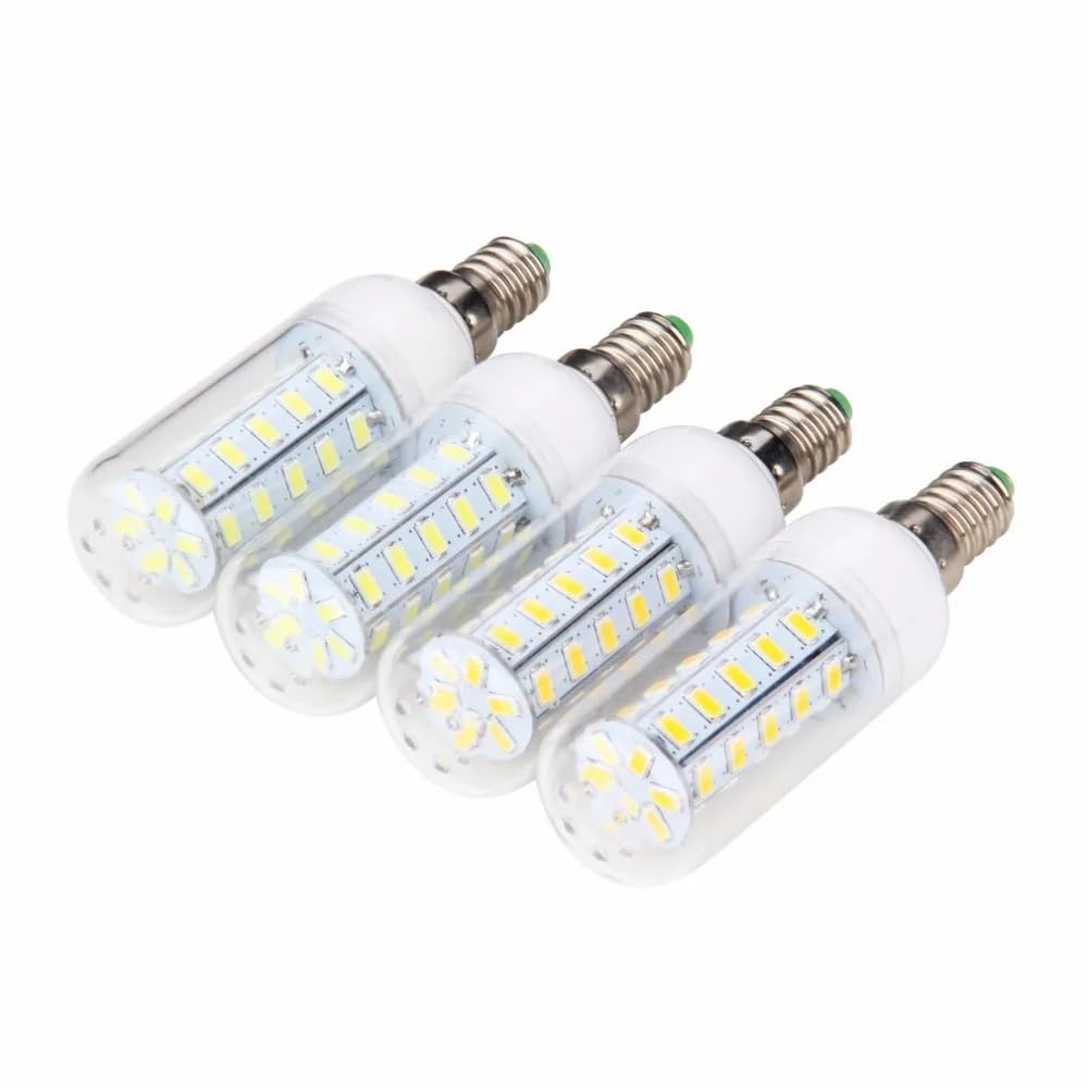 NXCVBNKZJ KJXP Lighting, Pack of 15, LED Corn Lights AC220V 4W E14 36-SMD5730 360Lm Led Spotlight 360 Degrees Lamp Bulb(Cold White)
