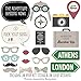Big Dot of Happiness World Awaits - Travel Party Photo Booth Props Kit - 20 Count