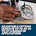 BOSCH GFF18V-086N 18V Brushless Biscuit Joiner - Cordless Woodworking Tool for Accurate Joints, Adjustable Cutting Depth, Dust Extraction Port, Ergonomic Design for Cabinetry & Furniture Making