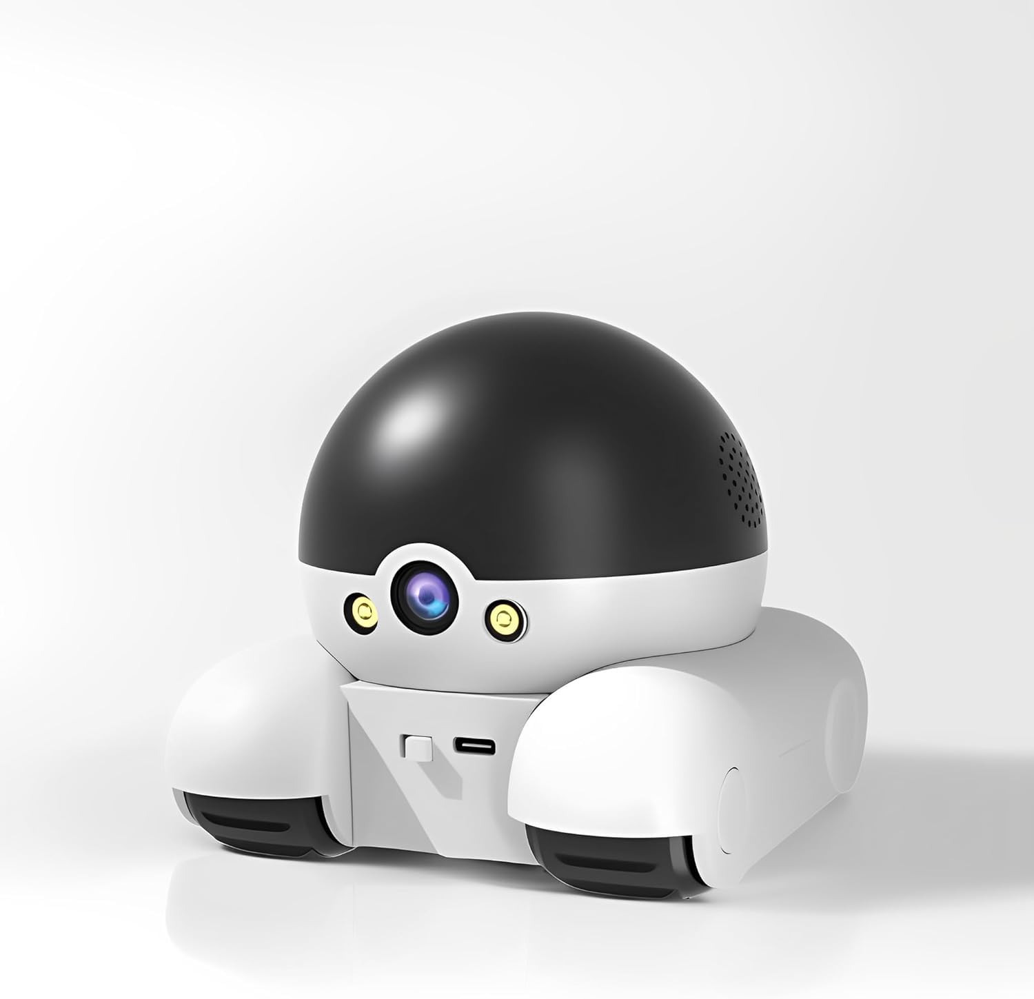 LICAEVEY Robot Camera sobre Ruedas 1080p Lente Dual, Cámara de Seguridad Móvil de 2MP de 2MP con Conversación de 2 Vías y Seguimiento Automático, Control de Control Remoto 360 °, para
