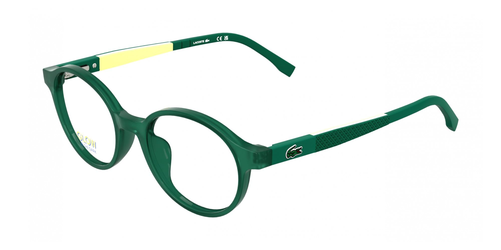 Lacoste L3668 315 PRZEZROCZYSTY ZIELONY LUMI 44/16/130 Ramka na okulary dla dzieci