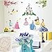 Kibi Disney Prinzessin Wandtattoo Kinderzimmer Prinzessin Disney Wandsticker Disney Prinzessin Wandaufkleber Kinderzimmer Wandsticker Babyzimmer Aufkleber Dekorative kunst 2 Blatt