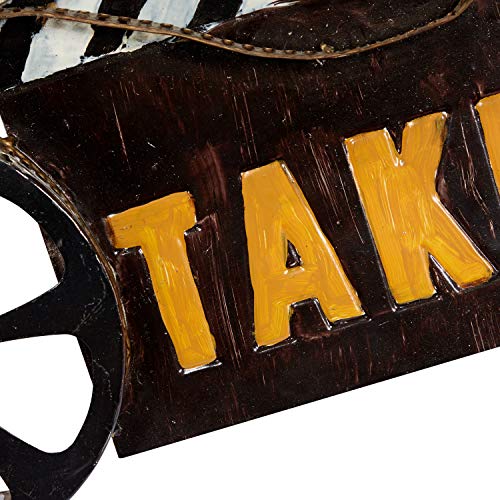 Deco 79 Metal Film Reels Wall Decor, 24" X 2" X 19", Black #TOP5