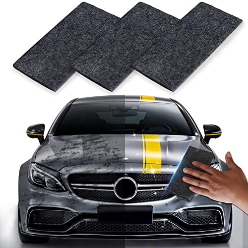 Zecurate Nano Spark Cloth for Car Scratches,Upgraded Nanosparkle Cloth,Nano Magic Cloth,with Scratch Repair and Polishing,Remove Stubborn Residue,Suitable for Car All Kinds of Smooth Surface (3PCS)