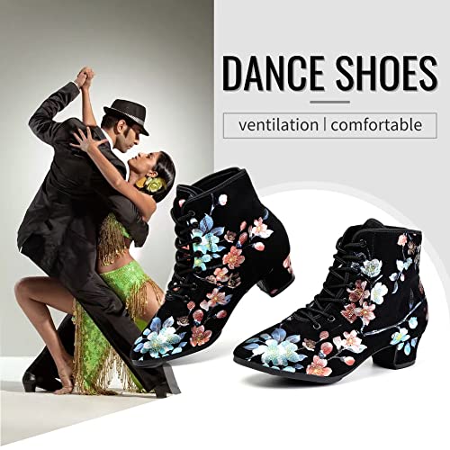 TINRYMX Stivali da Ballo Latino da Donna