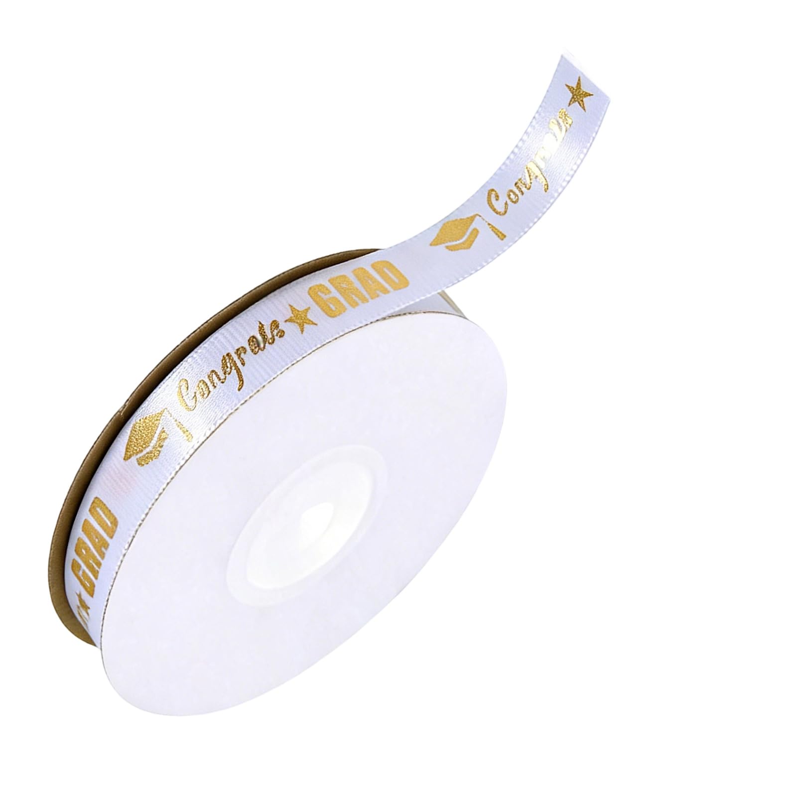 Hsyzygian 1cm Wide Polyester Ribbon 22M Long Graduation Decorative for Ceremony Bouquets and Gift Packaging