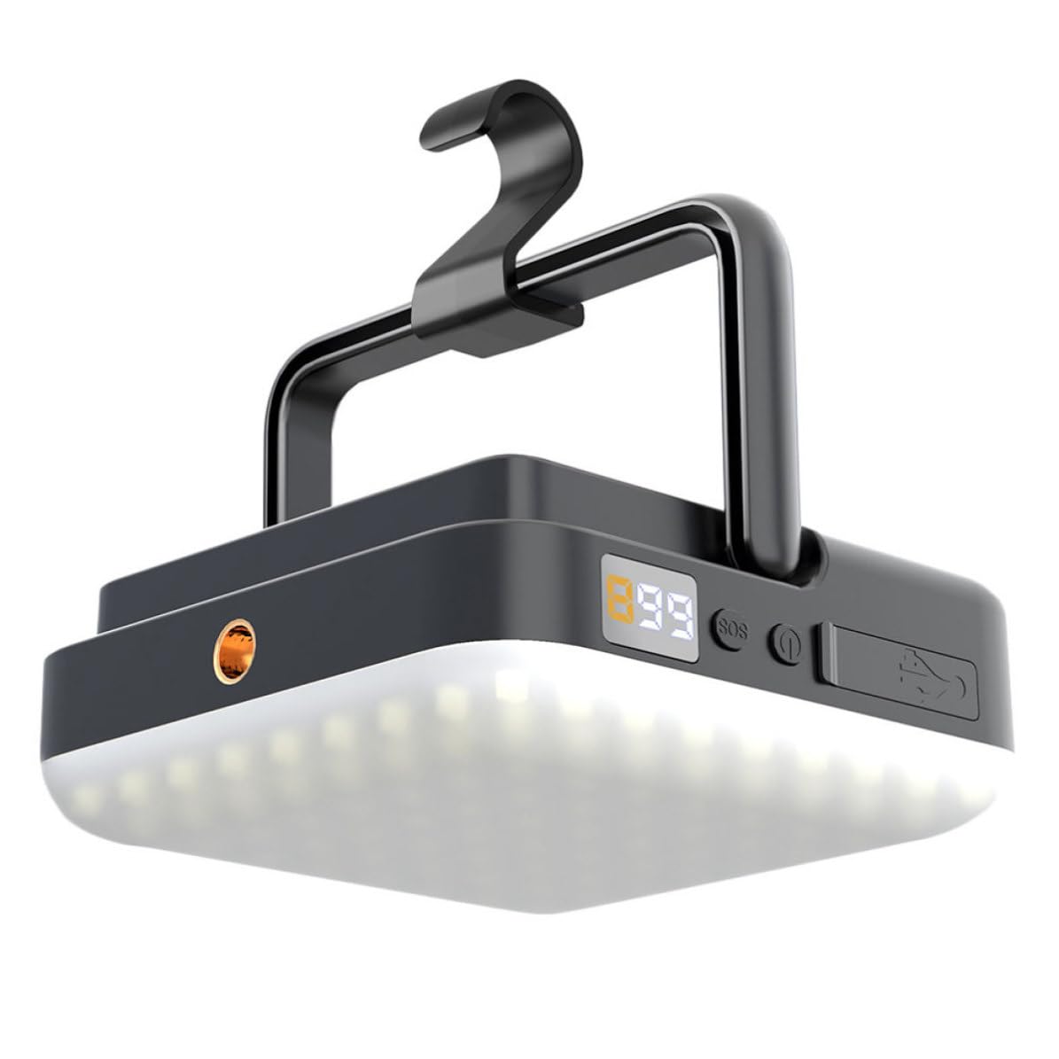 Lanterna da Campeggio LED Portatile Multiuso 13500mah Abs Nero | Ipx5, Doppia Uscita Usb, 1000lm, per Emergenze e Viaggi Outdoor