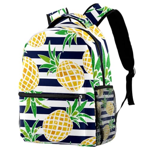 Sac à dos école ananas multicolore 29x20x40cm pour ados et filles
