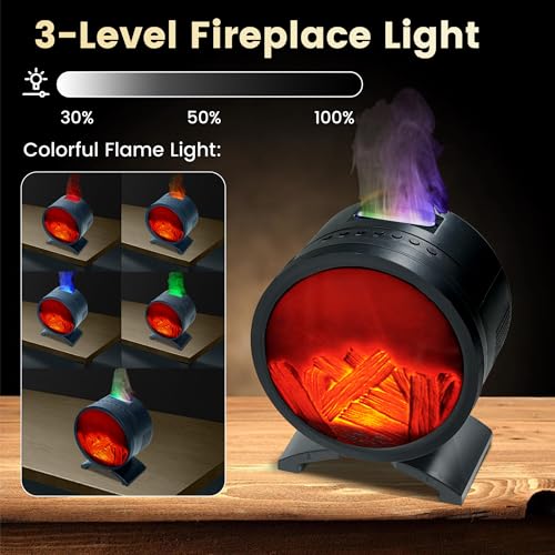 30% Off Fireplace Essential Oil Diffuser with Speaker & Humidifier - Image 3