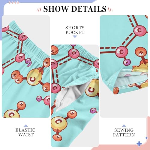 Chemical Elements Boys Long Pants Soft Trousers Elastic Waist Kids Lounge Bottoms with Pockets S-XL4