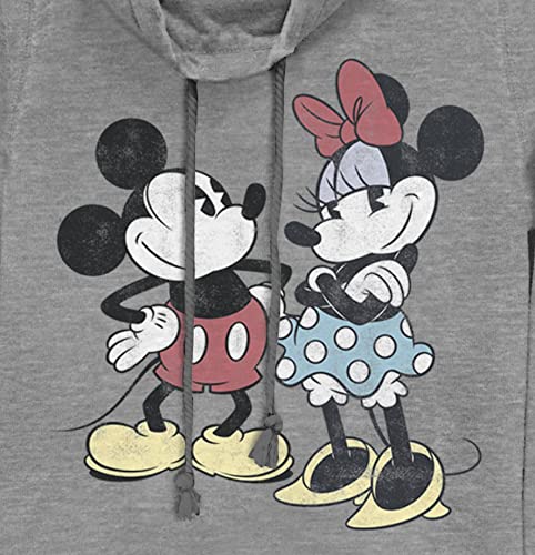 Disney Classic Mickey Minnie Retro Women's Cowl Neck Long Sleeve Knit Top2