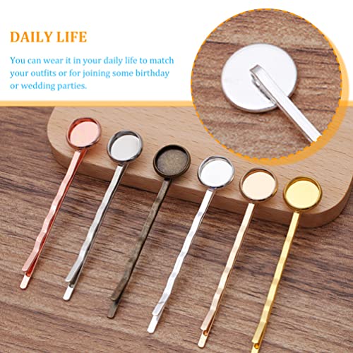 Lalafina 0954KKV46T19X38QPNO0F74G Professional Women'S Hair Clips Set - 50Pcs Bezel Trays, Metal Bobby Pins, Brass Hair Barrettes thumb #6