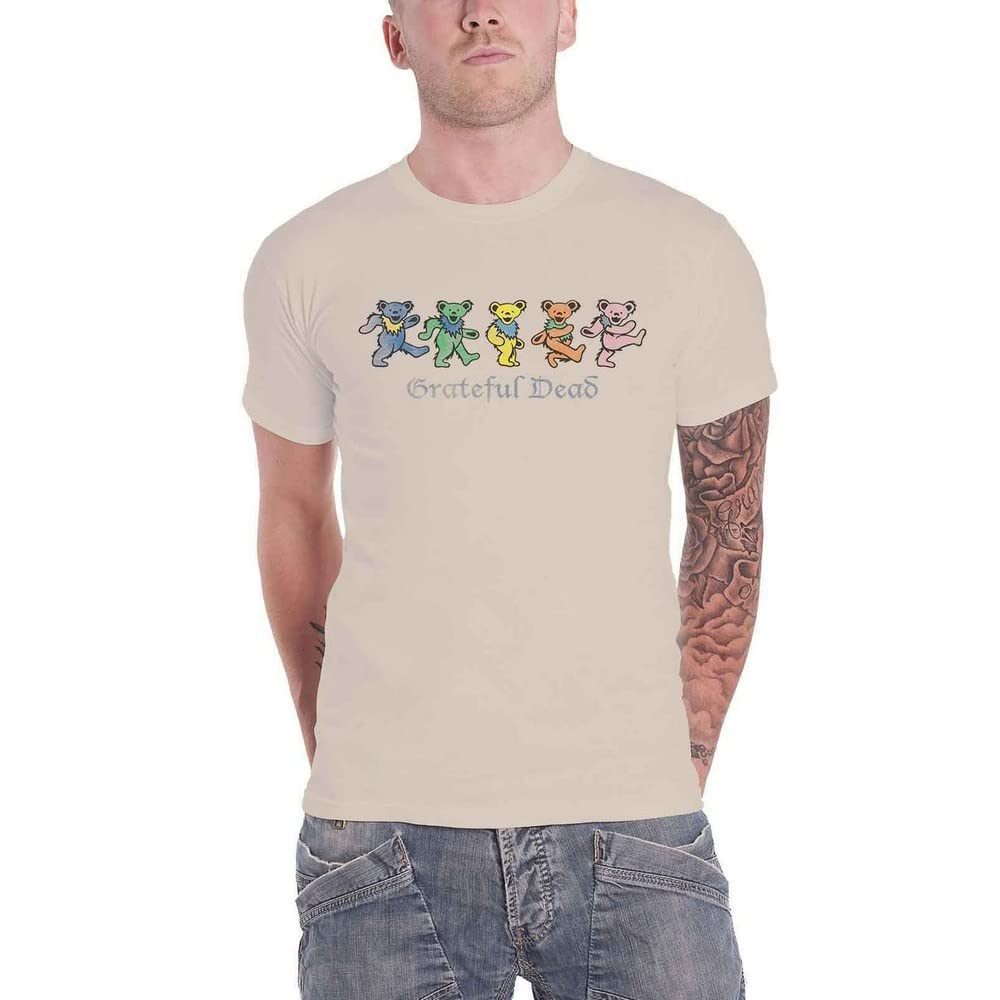 Rock Off Multicolored Grateful Dead - Dancing Bears - T-Shirt Neutral - Cotton - Size S - Officially Licensed Merch