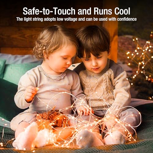 Image of 12 Pack Fairy Lights Battery Operated - 7ft 20 Led Twinkle Lights 3 Modes, Bulk Mini String Lights Waterproof for Mason Jars Vases DIY Party Wedding Decoration Christmas -Orange