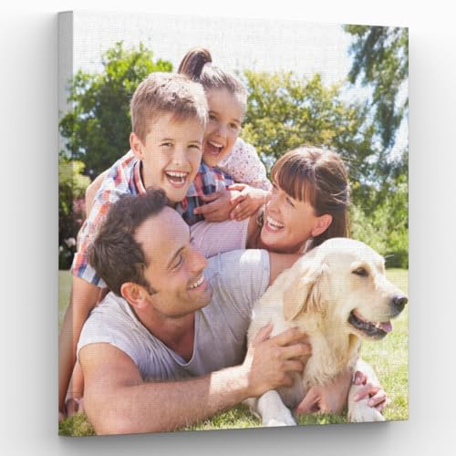 Panorama Cuadro Personalizado con Foto en Lienzo   45x45 cm   Comunion Regalo Boda   Cuadro personalizado con Foto