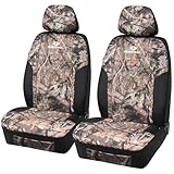 MOSSY OAK Low Back Camo Seat Covers, Airbag Compatible, Universial Fit, Fit Most Bucket Seats - Made with Premium Rip-Stop Oxford Fabric - Official Licensed Product