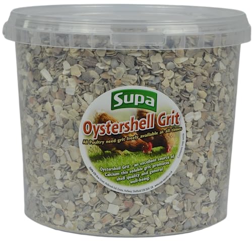 Supa Poultry Oyster Shell Grit for Chickens 3 kg an Excellent Source of Calcium Promotes Egg Shell Quality and General Well Being