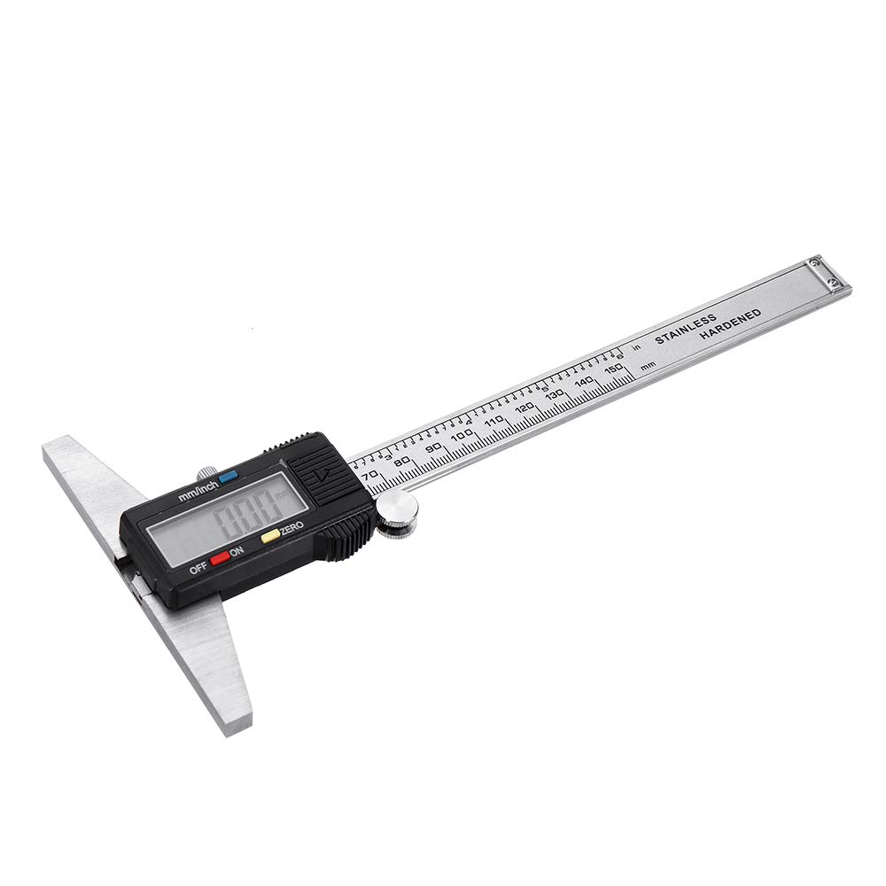 0-150mm Acero Inoxidable Electrónico Digital Profundidad Vernier Calibrador LCD Vernier Calibrador Herramienta de Medición