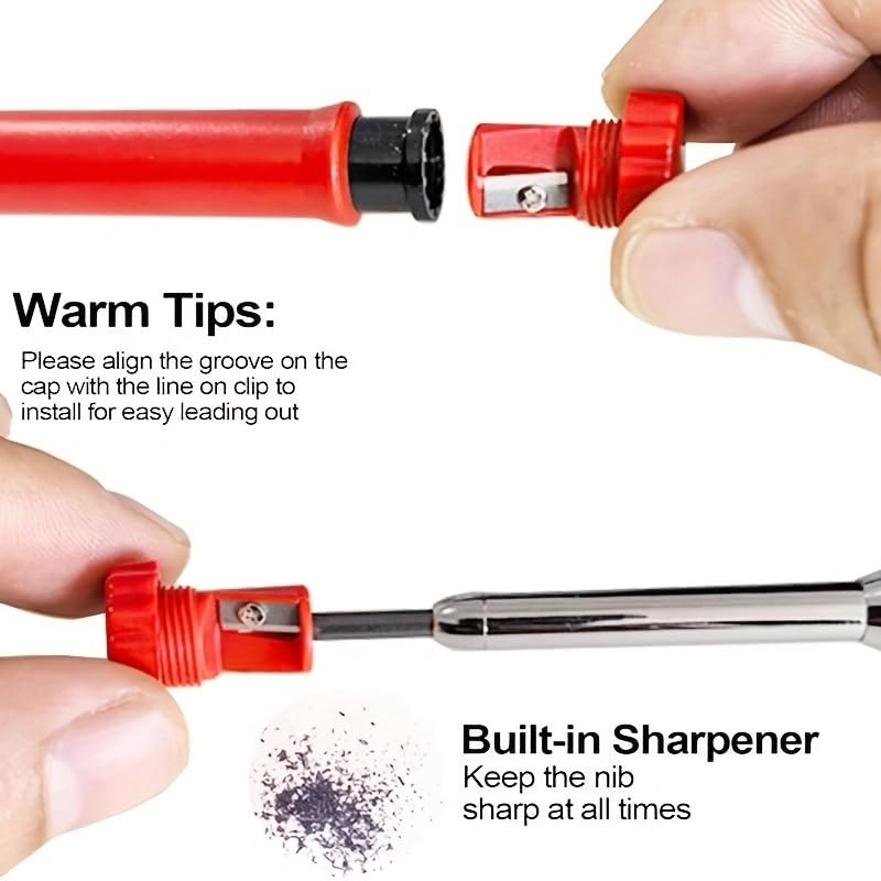 Mine Per Matita Da Carpentiere 2.8mm - 36 Pezzi Colorati | Per Legno E Metallo