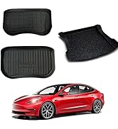 TOPABYTE Bagaj Paspası Ön ve Arka Tesla Model 3 2017-2023 için Aksesuar TPE Bagaj Teknesi...