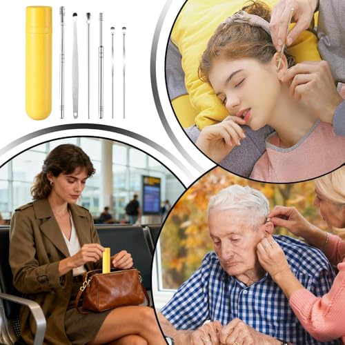 Herramienta para la limpieza de oídos, removedor de cerumen, kit de limpieza de oídos, para hombres, mujeres, niñas, adolescentes, adolescentes, hogar, escuela, viajes, etc - imagen 4