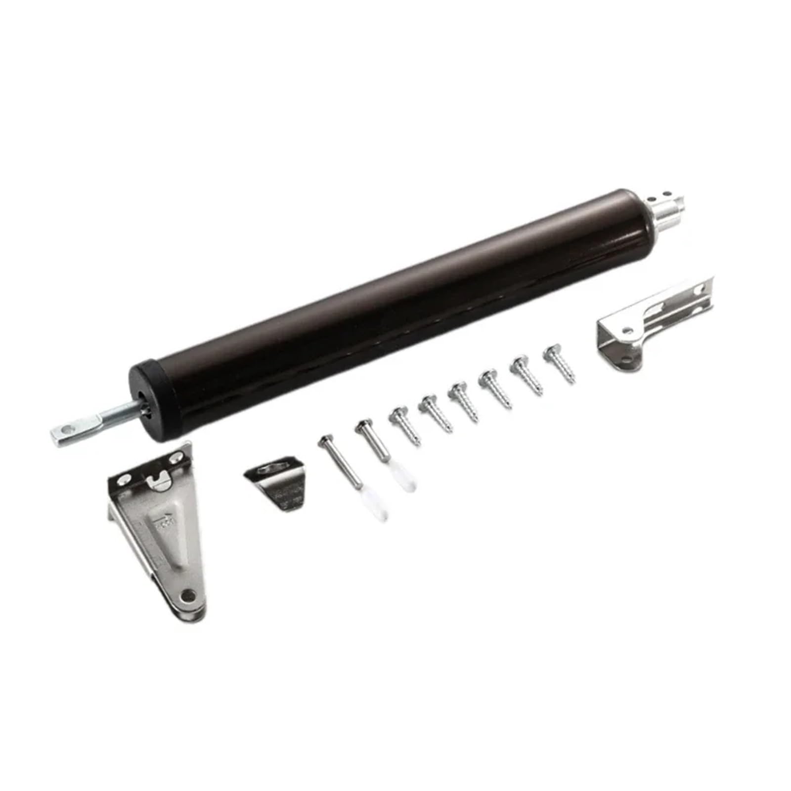 SWENEEN Pneumatic Door Closer Window Closer Snap Plate Hold Open Feature Smooth Closing Motion Adjustable Closing Speed Easy For Home Commercial Use (Brown),Brown