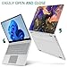 May Chen Compatible with Microsoft Surface Laptop Go 3/2/1, 12.4 Inch Model 1943/2013 (2023/2022/2020 Release), Plastic Hard Shell Case with Screen Protector + Keyboard Cover, Dream Fluid Art