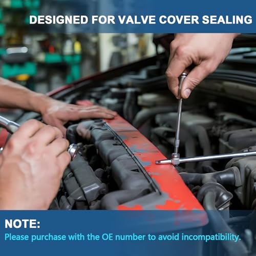 Image of VS50805R Valve Cover Gasket Set for Dodge Charger Challenger 3.6L 2011-2020 Chrysler 200 300, Durango Grand Caravan Journey Jeep Cherokee, Wrangler, Ram 1500 5184596AE