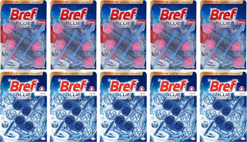 Bref Wc Blue Activ Hygiene + Floral Duo, 10 Confezioni.