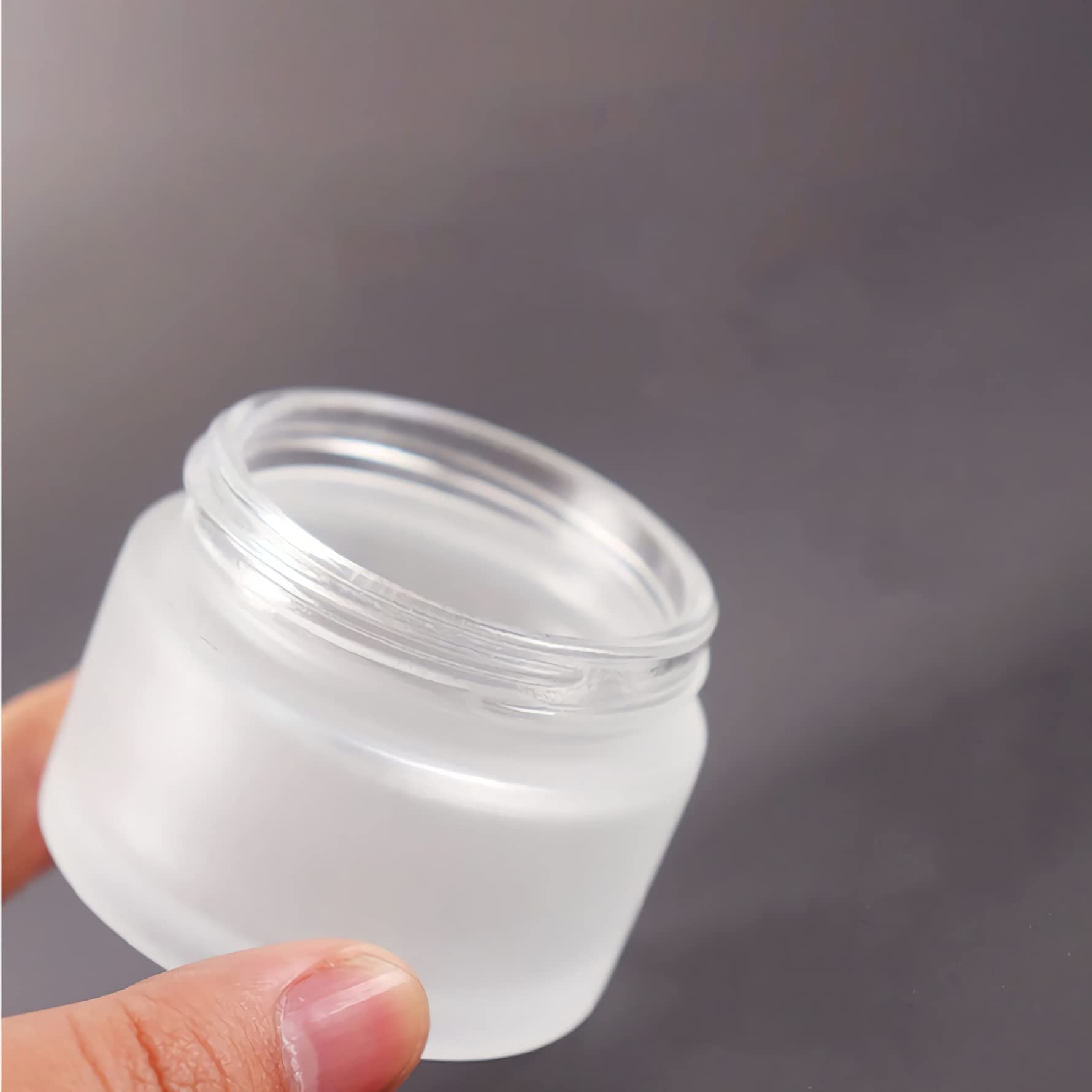 12 Pieza 100 ml Frasco De Crema Facial con Tapas de Rosa Botella de Loción, Rellenables Tarro Cosmetica Vidrio Esmerilado, para Salve Crema,Facial Crema,Aromaterapia DIY.
