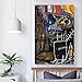 RIUFIN Wall Art Canvas Print,Wall Art Head 1981 Street Graffiti Art Picture Theme Party Decor Prints Painting Nordic Decoration Living Room Home Decor 16x24inch(40x60cm)