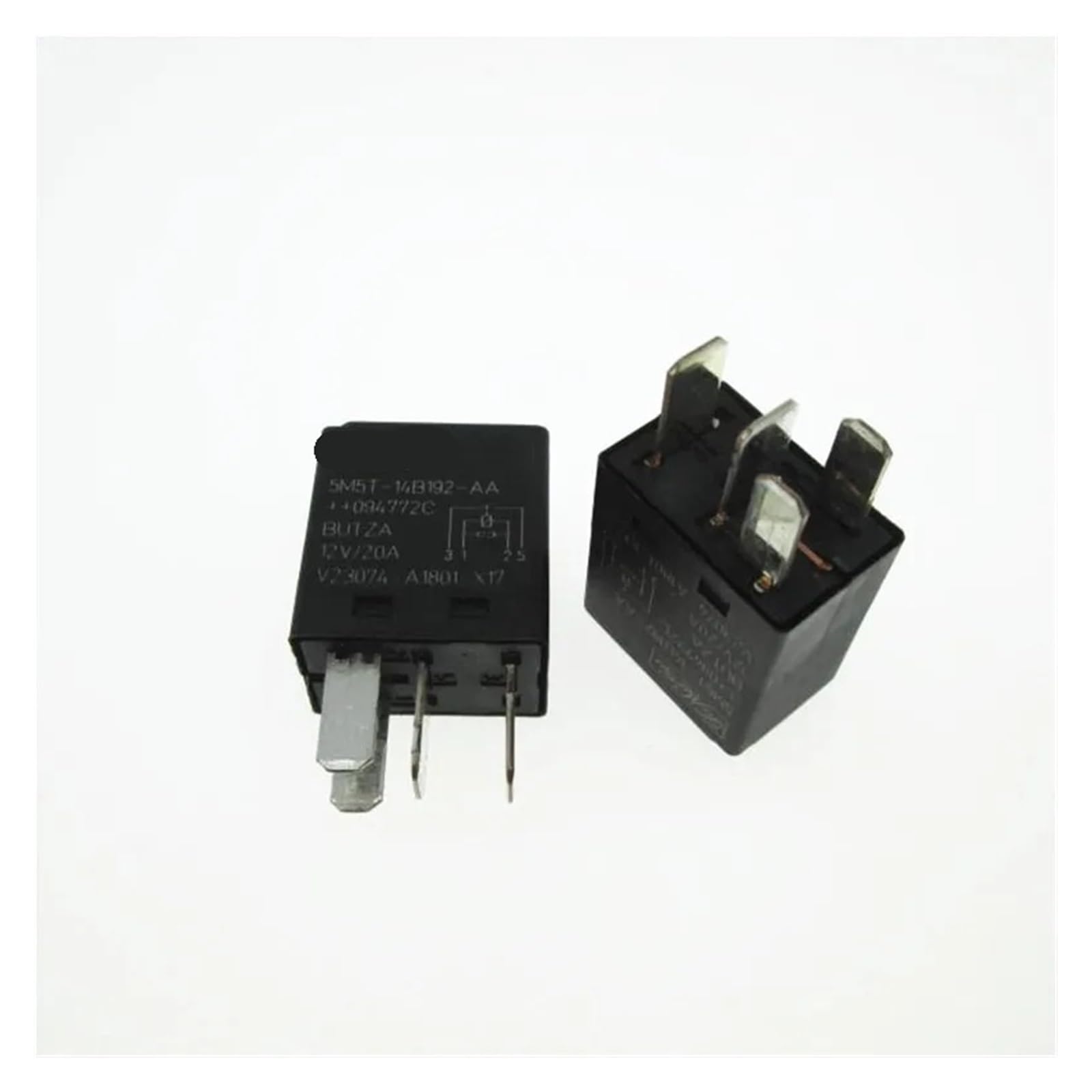 OSHZIKJII 12V relay V23074-A1801-X17 12V V23074A1801X17 5M5T-14B192-AA 12V 5M5T14B192AA 20A 12V 12VDC DIP4(2pcs)