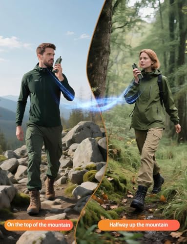 Kaito Voyager Ranger Walkie Talkies Long Range Rechargeable Dynamo Crank 2-Way Radios with AM FM NOAA Weather Alerts Flashlight SOS Outdoor Communication for Camping Hiking Emergency (2-Pack) (Green) - Image 4