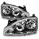 ATEC Germany 2x Hauptscheinwerfer vorne links + rechts H7 Frontscheinwerfer ohne Stellmotor für Typ Zizala, Kompatibel mit OPEL COMBO, CORSA C (X01)