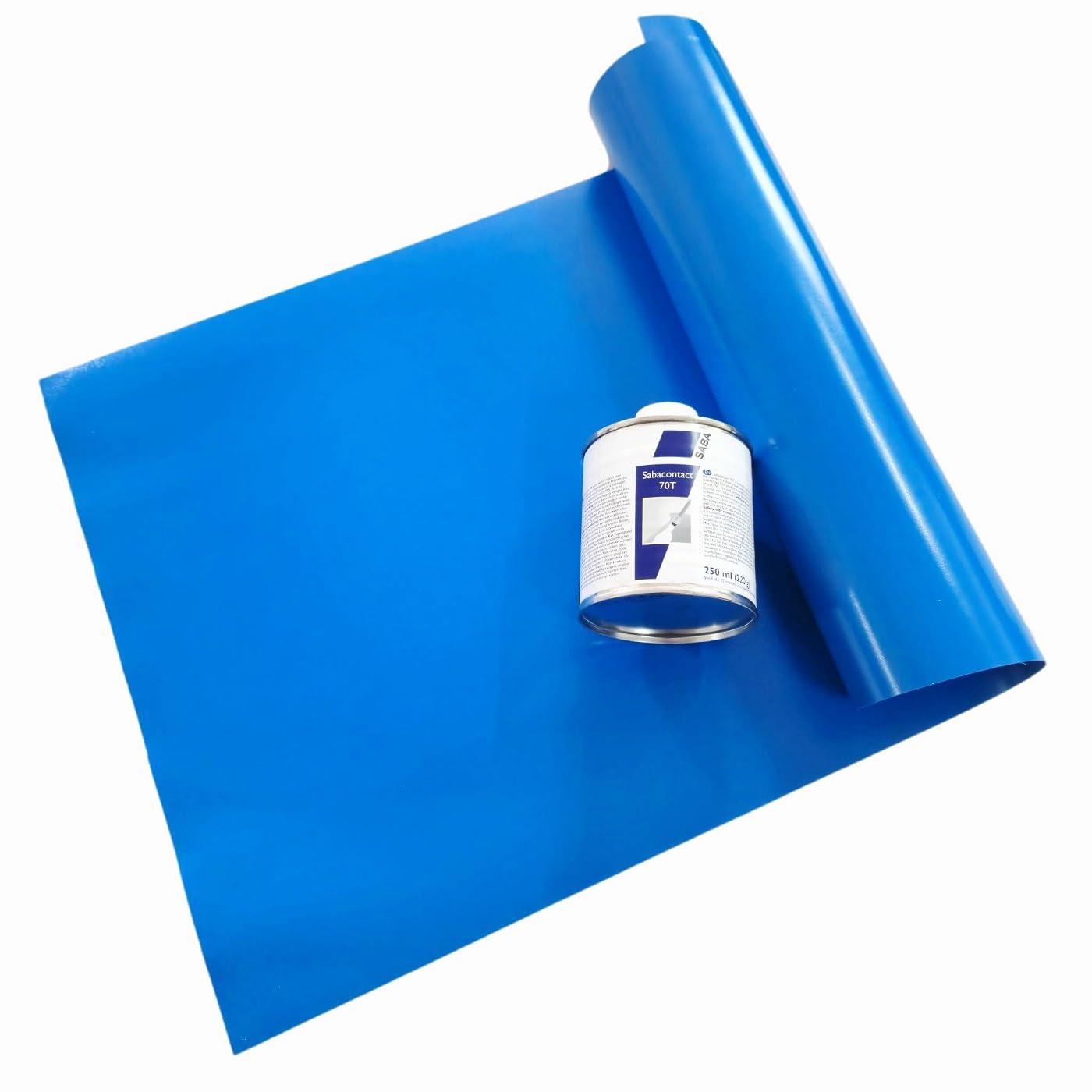 Reparaturset Für Pools und mehr gewebeverstärkte Folie Poolfolie Planenflicken (1st. 66x134cm + 250ml Kleber)