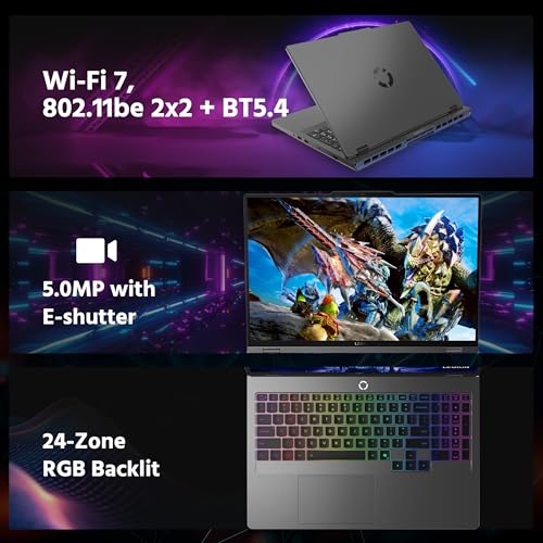 Image of Lenovo Legion 5i 16 inch WQXGA 240Hz AI-Powered Gaming Laptop, Intel 24-Core Ultra 9 275HX, NVIDIA GeForce RTX 5060 GDDR7, 32GB DDR5, 2TB PCle SSD, RGB Backlit Keyboard, Win 11 Pro, Gray, 1TB Docking