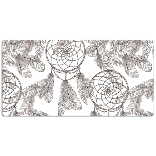Couverture de bureau imperméable et facile à nettoyer avec bords arrondis