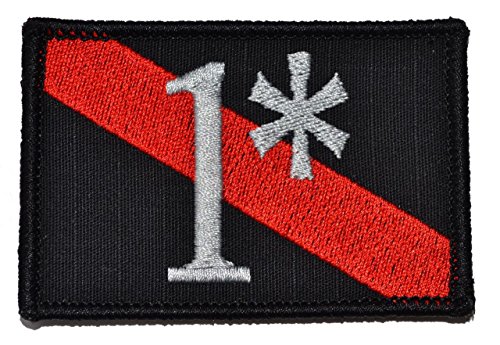 Firefighter One Ass to Risk 1 Thin Red Line 2x3 Patch - Black