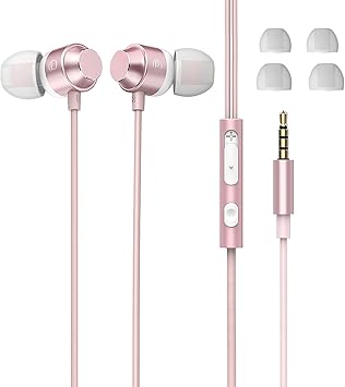 Amazon Co Jp イヤホン マイク付き イヤフォン ハイレゾ Hifi音質 重低音 3 5mm 有線イヤフォン マイク カナル型 イヤホン ステレオイヤフォン インナーイヤー型android Iphone Ipad Pc Mp3 多機種対応 ピンク 家電 カメラ