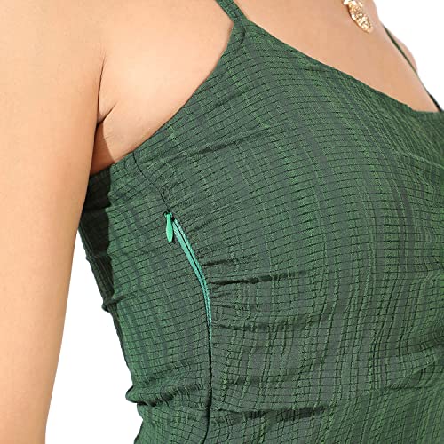 Image of PINACOLADA Women's Solid Dress for Casual Wear | Regular Sleeve | Quality Stretchable Fabric | Dress Crafted with Enhanced Stretch and Comfort Fit for Everyday Wear