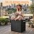ATMELT Outdoor Storage Box,38 Gallon Resin Deck Box,Waterproof & UV Resistant Lockable Package Delivery Bin,Toy Cabinet for Indoor & Outdoor