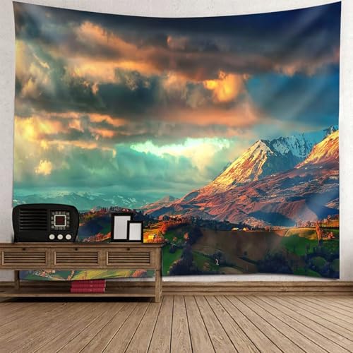 Tenture murale nature pour creer un coin lecture apaisant dans une chambre d'enfant