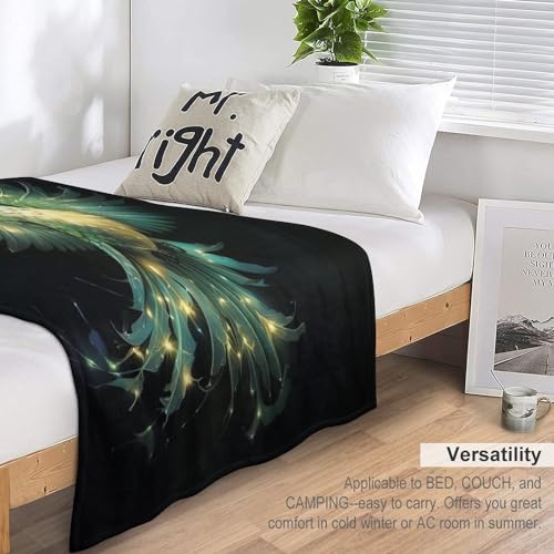 Couverture oiseau en flannel plaid 3D pour réchauffer vos soirées