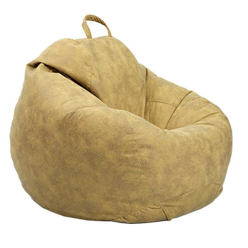 Grand pouf géant imperméable pour intérieur et extérieur Jaune 100 x 120 cm